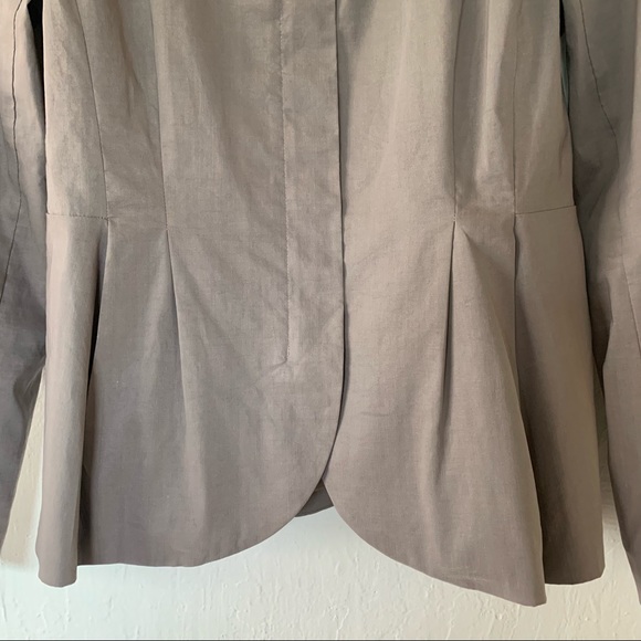 Eileen Fisher Ramie Silk Zip Up Jacket Blazer - Picture 6 of 10